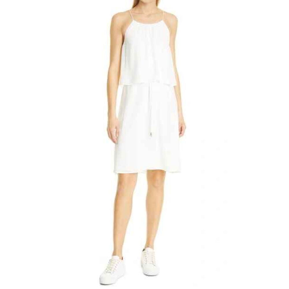 NWT ATM Anthony Thomas Melillo Crepe Georgette Popover Dress Size Small